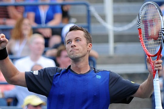 Pfiffe und Zwischenrufe ließ Philipp Kohlschreiber im Match gegen John Isner von sich abprallen.