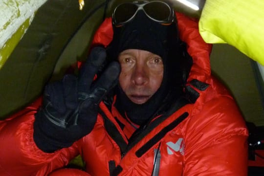 Andreas Friedrich vor dem Gipfelaufstieg am Manaslu.