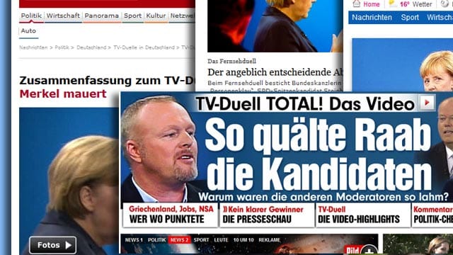 In der Presse wird das TV-Duell sehr unterschiedlich interpretiert