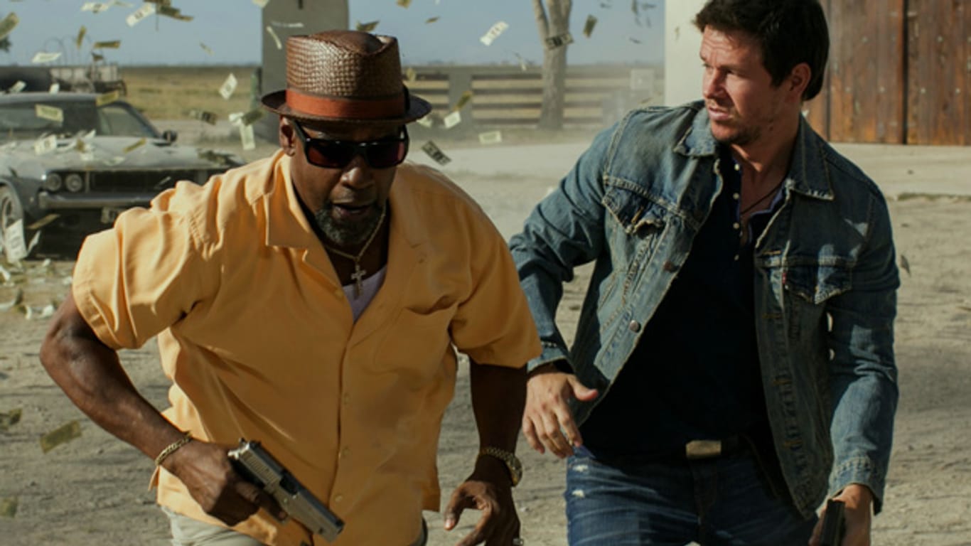 Mark Wahlberg und Denzel Washington in "2 Guns"