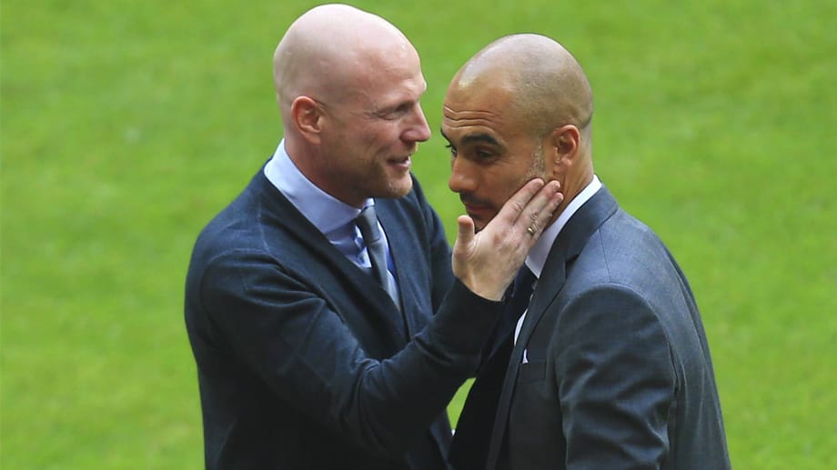 Matthias Sammer (li.) und Pep Guardiola schätzen sich sehr.