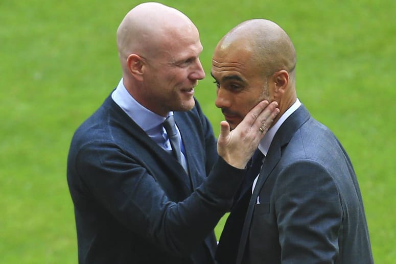 Matthias Sammer (li.) und Pep Guardiola schätzen sich sehr.