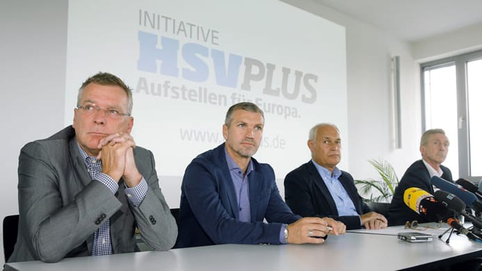 Hieronymus, von Heesen, Rieckhoff und Jakobs gehören der Initiative "HSVPlus" an. Hieronymus, von Heesen, Rieckhoff und Jakobs gehören der Initiative "HSVPlus" an.