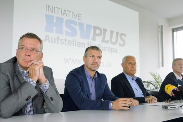 Hieronymus, von Heesen, Rieckhoff und Jakobs gehören der Initiative "HSVPlus" an.
