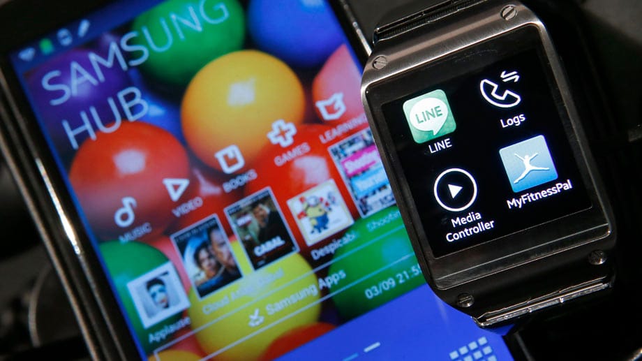 Zum Start präsentierte Samsung ungefähr 70 Apps, beispielsweise zum Thema Fitness.