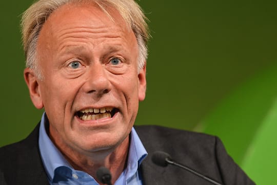 Grünen-Spitzenkandidat Jürgen Trittin rief seine Partei zu entschlossenem Kampf auf.