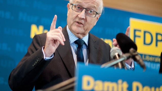FDP; Rainer Brüderle; Bundestagswahl 2013 FDP; Rainer Brüderle; Bundestagswahl 2013