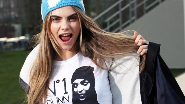 Das Model Cara Delevingne setzt den Grunge-Look perfekt in Szene