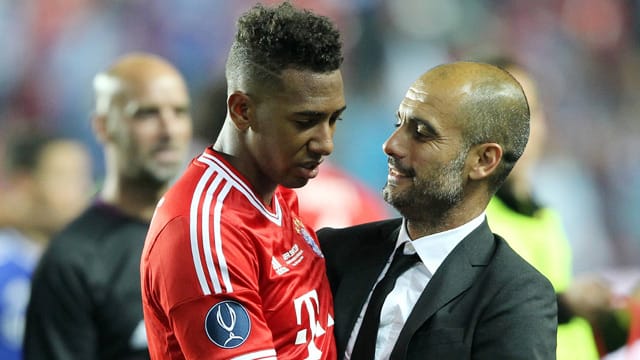 Jerome Boateng (li.) hat nach eigener Aussage viel vom neuen Coach Pep Guardiola gelernt.