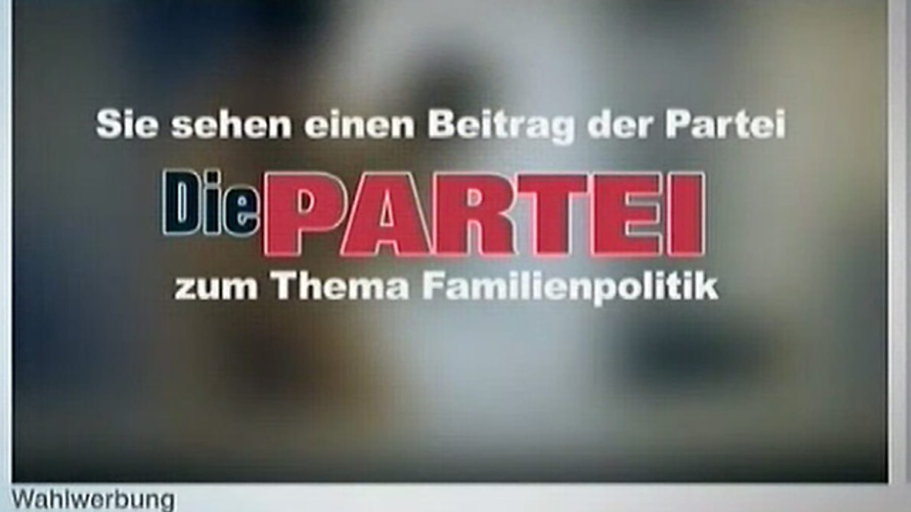 Die Partei Erfährt Gegenwind Youtube Sperrt Porno Wahlspot 4431