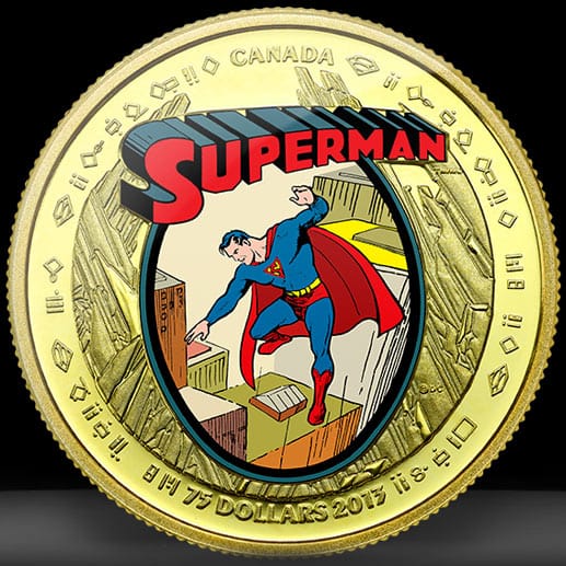 Das ist die erste Superman-Goldmünze überhaupt
