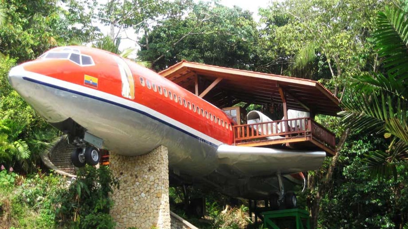 Diese aufgemöbelte Boeing 727 in Costa Rica bietet Luftfahrt-Fans eine spannende Unterkunft.