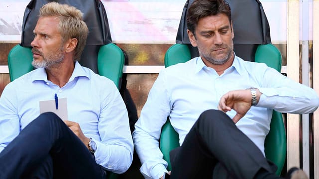 Nicht immer einer Meinung: Thorsten Fink (li.) und Oliver Kreuzer.