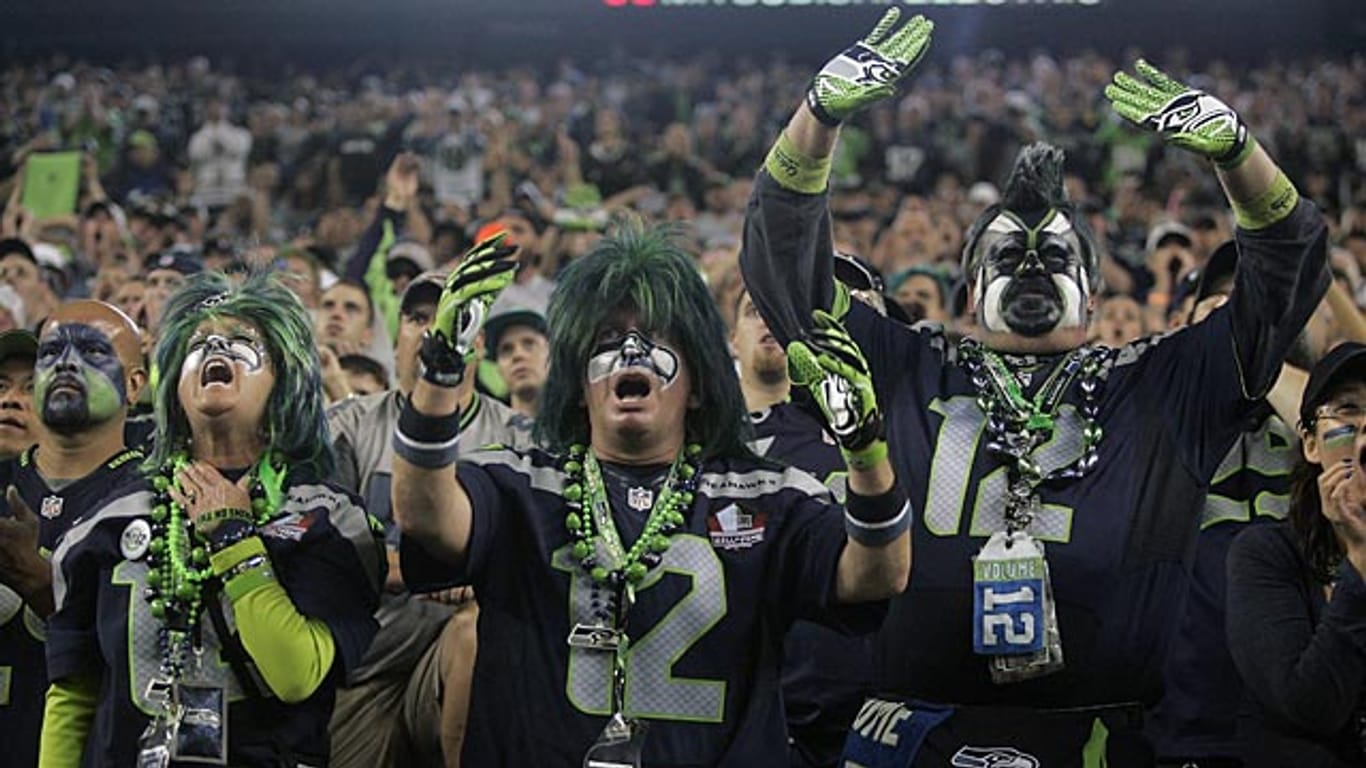 Schreihälse: Die Fans der Seattle Seahawks machten ihr Stadion zum lautesten der Welt.