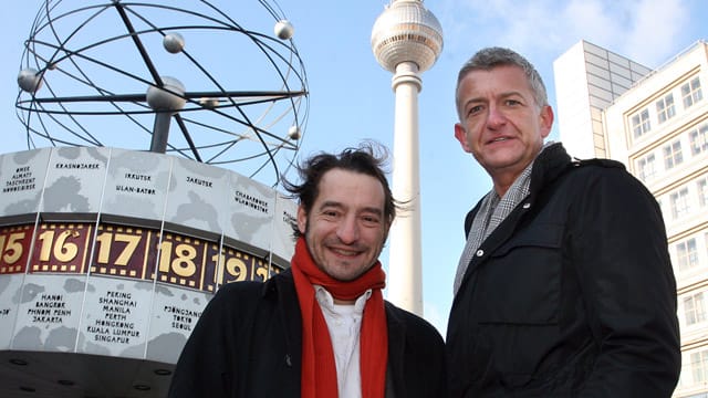 Die Schauspieler Dominic Raacke (re.) alias Hauptkommissar Till Ritter und Boris Aljinovic alias Hauptkommissar Felix Stark.