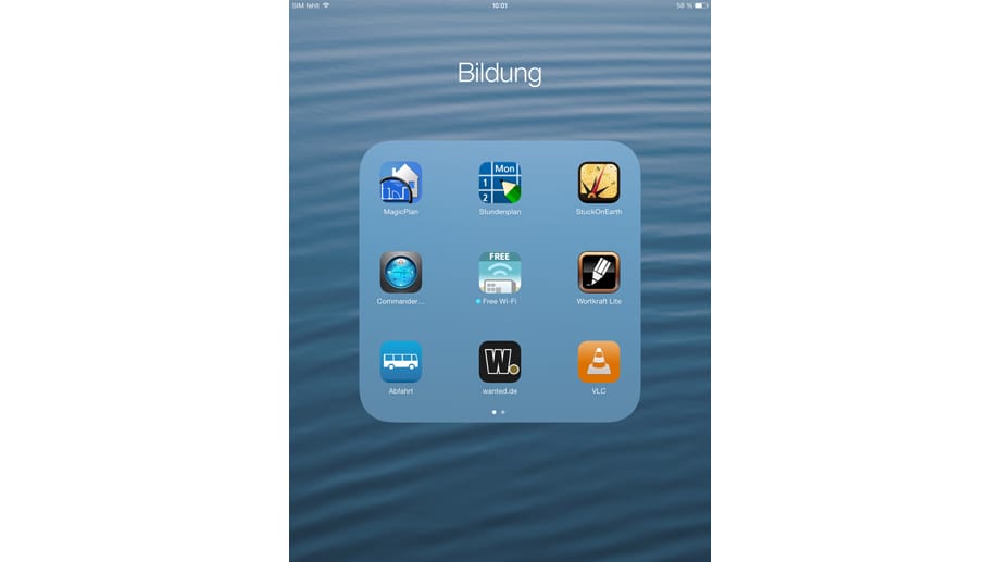 Ordner für Apps sind unter iOS 7 unbegrenzt groß.