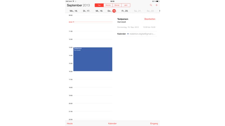 Kalender unter iOS 7