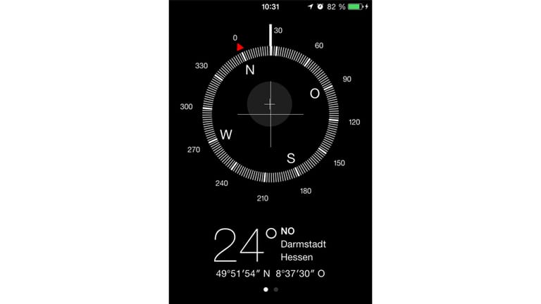 Kompass unter iOS 7