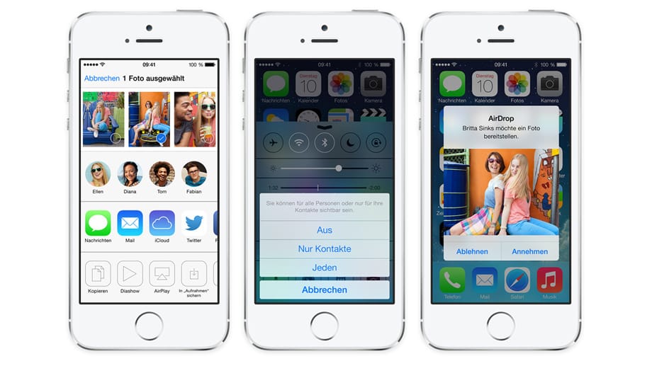 AirDrop unter iOS 7