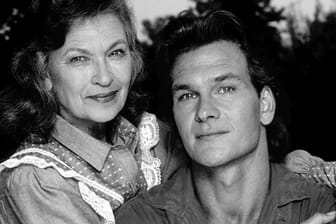 Patrick Swayze und seine Mutter Patsy im Jahr 1989