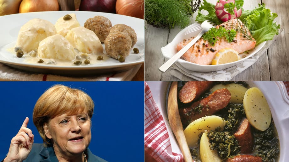 Kanzlerin Angela Merkel isst am liebsten Königsberger Klopse.
