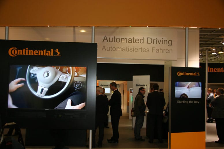 Auch auf der IAA 2013 war das Automatisierte Fahren eines der Hauptthemen, wie auf dem Stand vom Zulieferer Continental deutlich wurde.