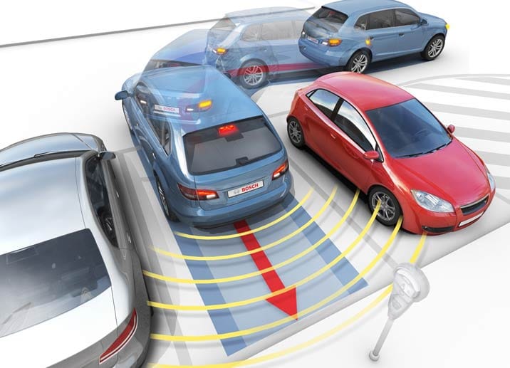 Für 2015 plant Bosch einen erweiterten Parkassistenten. Auf Knopfdruck, beispielsweise mit einer App, steuert der Wagen automatisch in eine Parkgarage oder Parkbox, ohne das der Fahrer dafür im Auto sitzen muss.