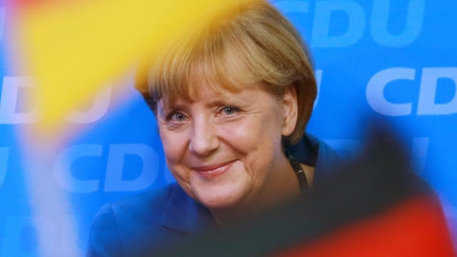 Strahlende Wahlsiegerin: Angela Merkel.