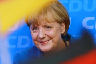 Strahlende Wahlsiegerin: Angela Merkel.