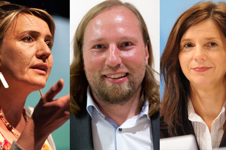 Simone Peter, Anton Hofreiter, Katrin Göring-Eckardt, Grüne