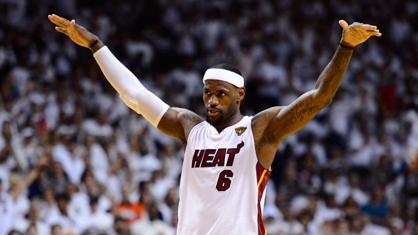 Superstar LeBron Jamens spielt seit 2010 den Miami Heat und holte mit dem Team bereits zwei Titel.