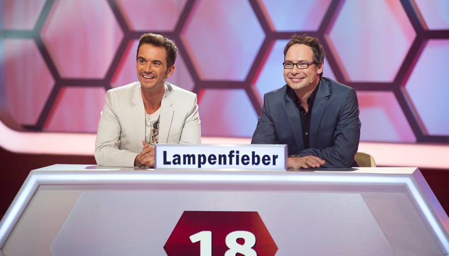 Florian Silbereisen (li.) und Matthias Opdenhövel bildeten das Team "Lampenfieber".