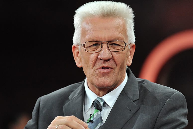 Der baden-württembergische Ministerpräsident Winfried Kretschmann in der Sendung bei Günther Jauch.