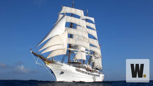 Eine Kreuzfahrt mit dem Segelschiff Sea Cloud II. Eine Kreuzfahrt mit dem Segelschiff Sea Cloud II.
