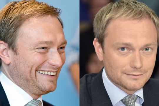 Christian Lindner, Hoffnungsträger der FDP, nach der Haar-Transplantation