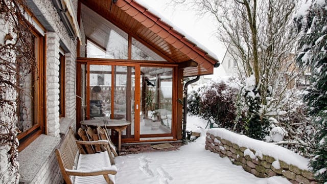 Mit kleinen Änderungen kann man schon viel Energie sparen im Wintergarten