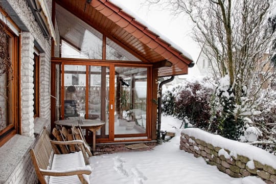 Mit kleinen Änderungen kann man schon viel Energie sparen im Wintergarten