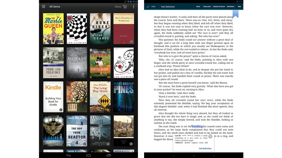 Amazon-Fans können Bücher über die Kindle-App für iOS und Android teilen.