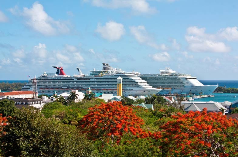 Nassau auf den Bahamas landet auf Platz 6 der Liste der größten Kreuzfahrthäfen der Welt.