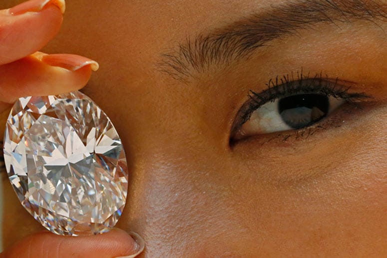 118 Karat groß ist der Edelstein aus Afrika