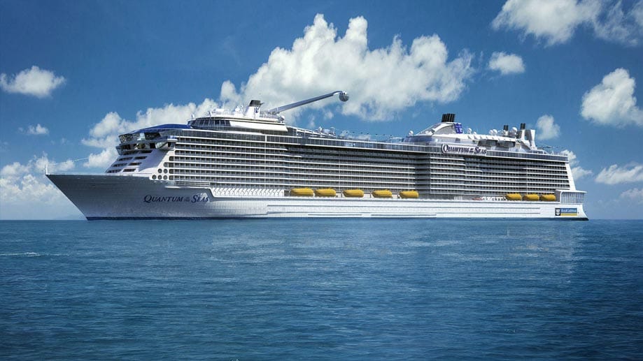 Ein echter Gigant und sehr amerikanisch: Die "Quantum of the Seas" wird fast 350 Meter lang, 41 Meter breit und bietet Platz für maximal 4900 Gäste. Ab November 2014 soll sie im Wochenrhythmus von New York Richtung Bahamas auslaufen.