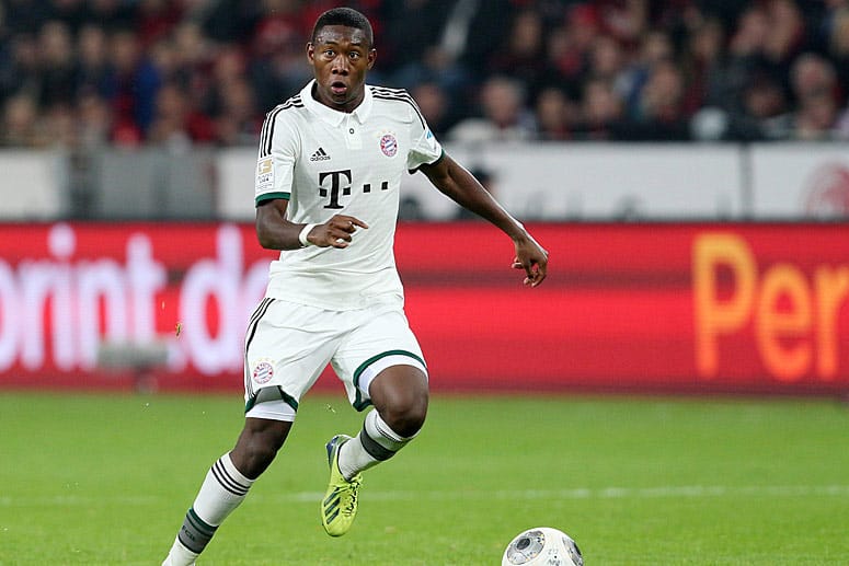 David Alaba ist beim FC Bayern links hinten gesetzt.