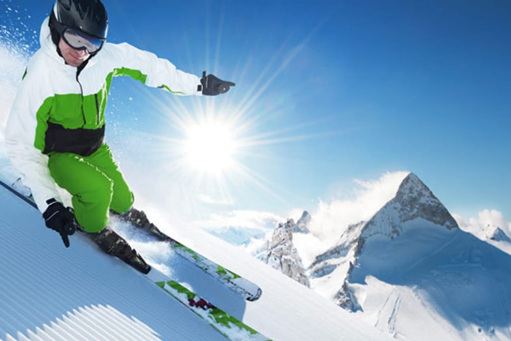 Das Skigebiet Kössen bietet auch schwierige Pisten für Profis