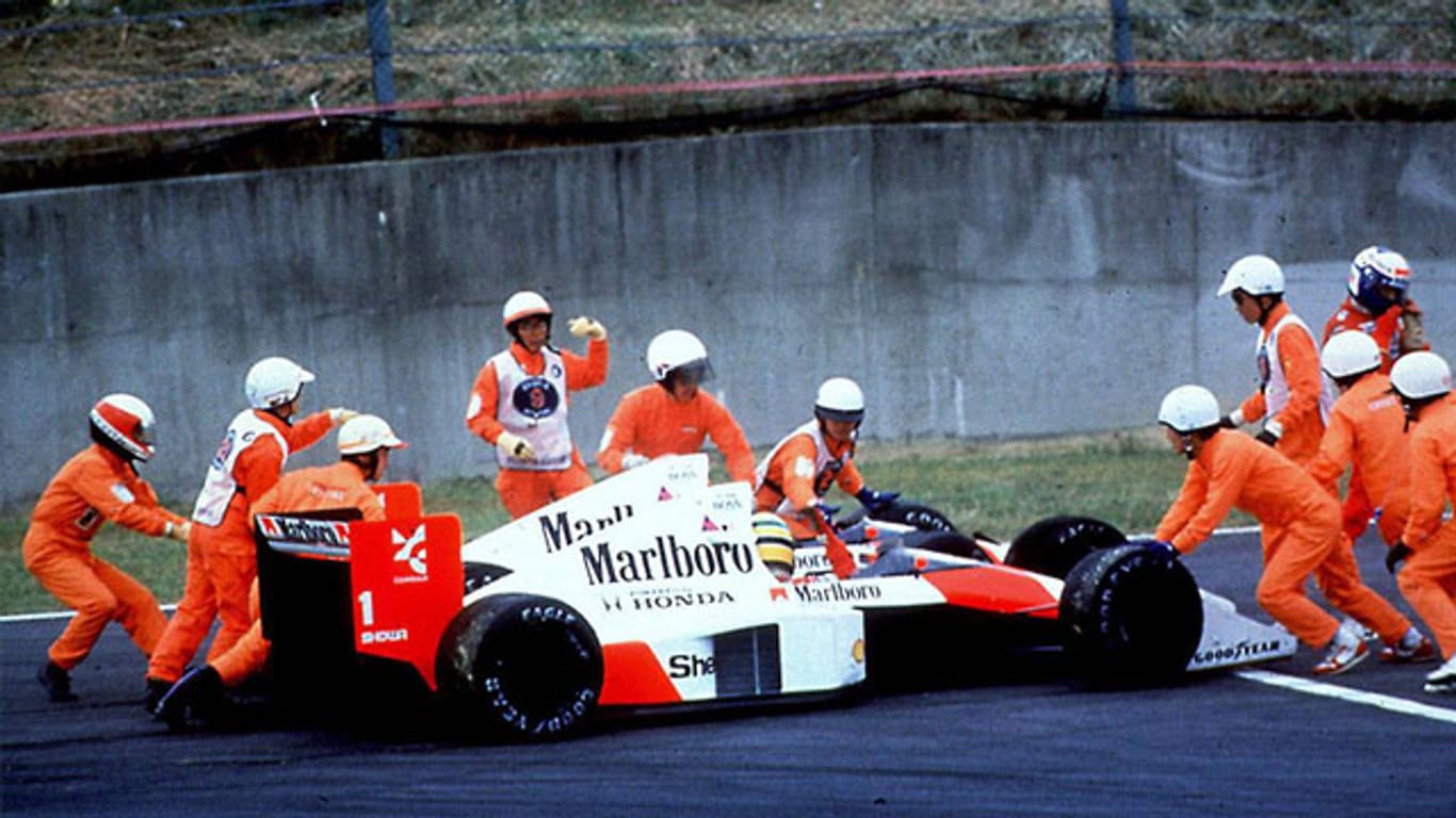 Der Crash von Ayrton Senna und Alain Prost in Suzuka sorgte für reichlich Gesprächsstoff.