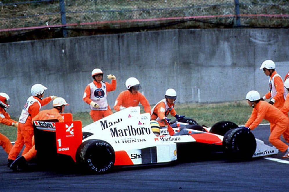 Der Crash von Ayrton Senna und Alain Prost in Suzuka sorgte für reichlich Gesprächsstoff.