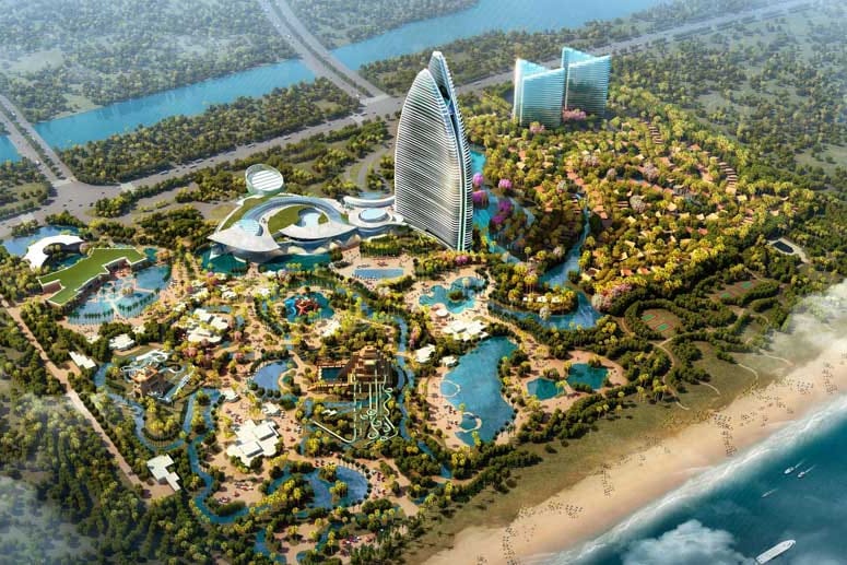 So soll das "Atlantis, Sanya Hainan" nach Fertigstellung aussehen.