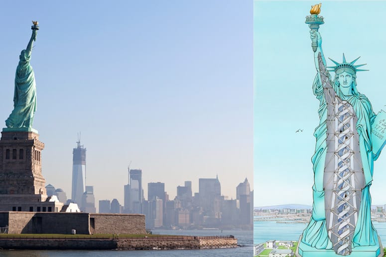 Die Freiheitsstatue ist eines der beliebtesten Touristen-Ziele in den USA.