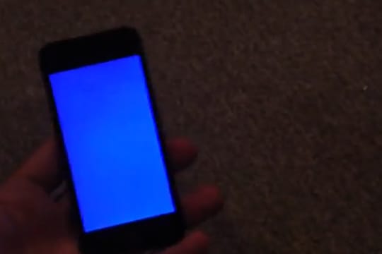 Bluescreen auf dem iPhone 5s