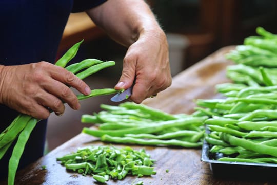 Stangenbohnen aus dem eigenen Garten sind besonders nährstoffreich und gesund