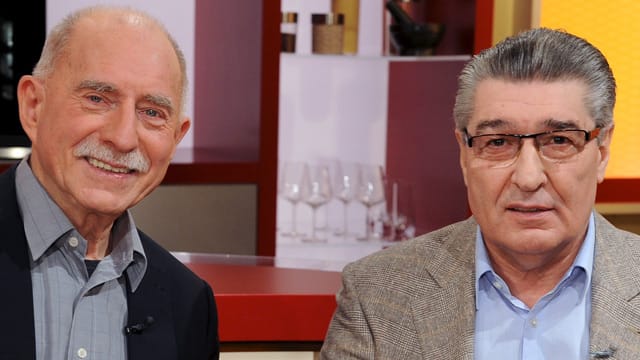 Werner Hansch und Rudi Assauer im Februar 2012 in der ZDF-Show "Volle Kanne". Werner Hansch und Rudi Assauer im Februar 2012 in der ZDF-Show "Volle Kanne".